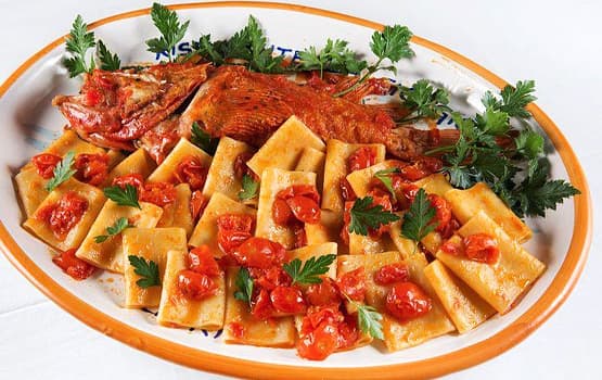 Paccheri con lo scorfano - Ristorante Da Giorgio