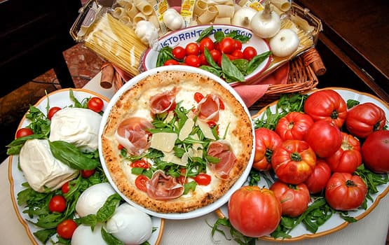 Pizza napoletana a Capri